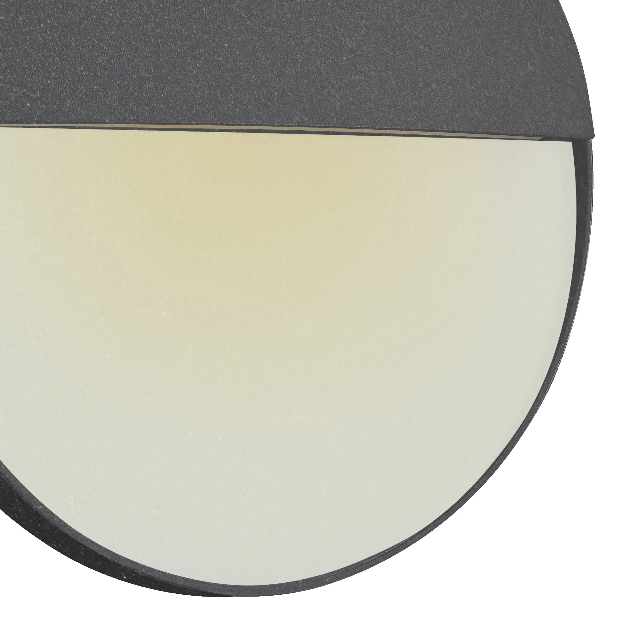 Baker Large Round Wall Lamp 6W LED IP54 Anthracite M7017  Mantra Fusion Baker